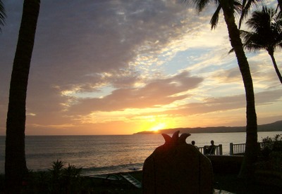 Sunset at Bucerias, Mexico.